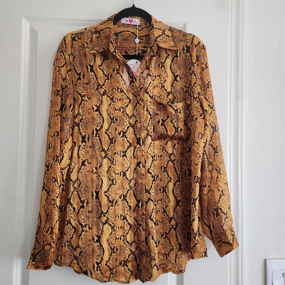 Buddy Love Python Pattern Shirt